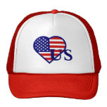 United States Heart Flag Hat 2