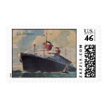 United States Lines SS America aquarelle postage