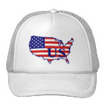 United States Map Flag Hat 1