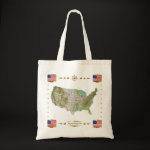 United States Map Flag Border Bag