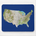 United States Map Mousepad