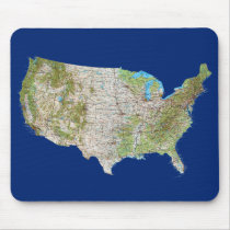 United States Map Mousepad