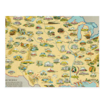 United States Map Post Cards