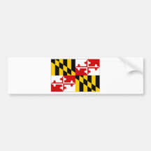United States Maryland Flag Bumper Sticker