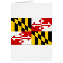 United States Maryland Flag Greeting Card