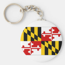 United States Maryland Flag Key Chains
