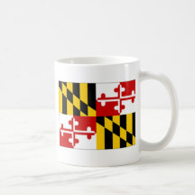 United States Maryland Flag Mugs