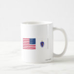 United States & Massachusetts Flags Coffee Mug