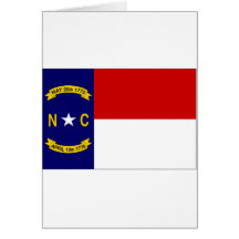 United States North Carolina Flag Greeting Card