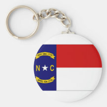 United States North Carolina Flag Key Chain