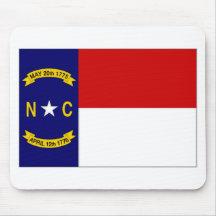 United States North Carolina Flag Mouse Pads