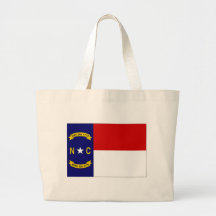 United States North Carolina Flag Tote Bags