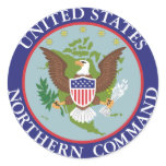 United_States_Northern_Command_emblem Round Sticker