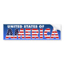 United States of America bumper stickers by Pazzoom United States of America bumper stickers