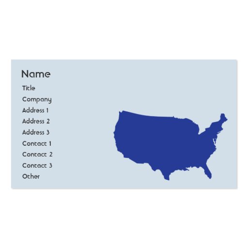 United States of  America - Business Business Cards