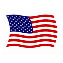 United States of America Flag Postcard