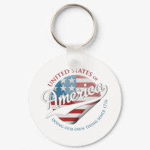 United States of America keychains