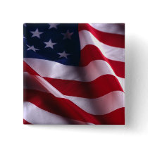 United States of America National  Flag Button