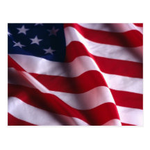 United States of America National  Flag Post Card