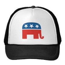 united states of america republican party elephant mesh hats