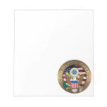 United States of America Seal - God Bless America Note Pad