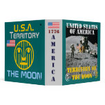 United States of America: Territory of THE MOON 3 Ring Binders