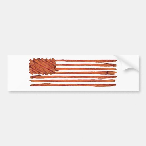 United States of Bacon Flag Bumper Sticker Zazzle