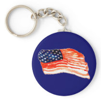 United States of Bacon Keychains