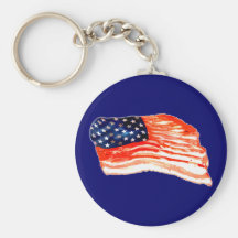 United States of Bacon Keychains