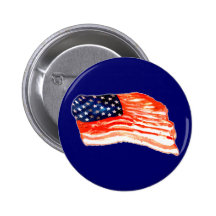 United States of Bacon Pinback Buttons