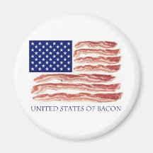 United States of Bacon Refrigerator Magnets