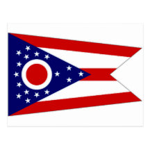 United States Ohio Flag Post Card