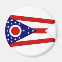 United States Ohio Flag Refrigerator Magnet