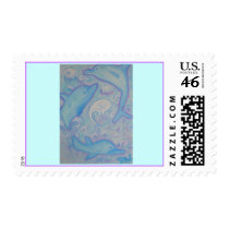 United States Postal Stamp -Happy Dolphins