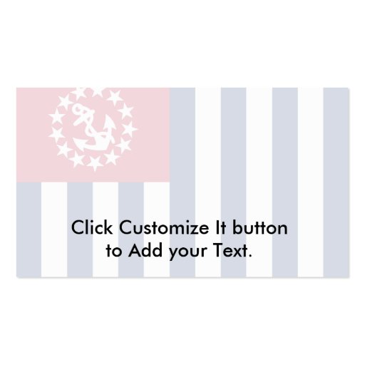 United States Power Squadrons, United States flag Business Card Templates (front side)