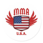United States Round Sticker