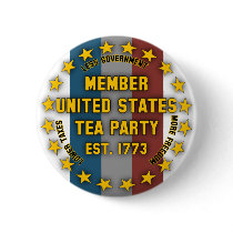 United States Tea Party Pinback Buttons