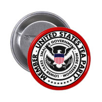 United States Tea Party Button buttons