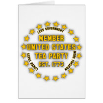 United States Tea Party Greeting Card