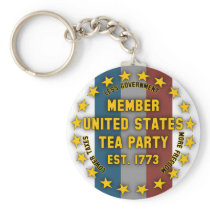 United States Tea Party Key Chain