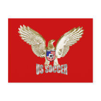 United States US soccer Eagle soccer artwork postcards by SoccerJersey United States US soccer Eagle soccer artwork postcards