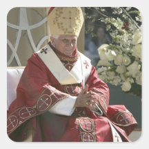 United States, Washington, D.C. Pope Benedict Square Stickers