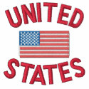 United States with Flag Embroidered Shirt embroidered shirts by Stitchbaby United States with Flag Embroidered Shirt embroidered shirts