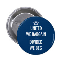 United We Bargain Buttons