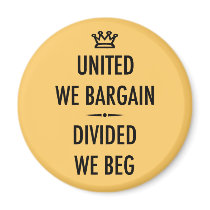 United We Bargain Refrigerator Magnet