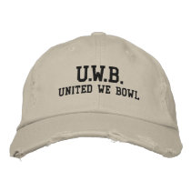 UNITED WE BOWL™ embroidered hats by UnitedWeCollection UNITED WE BOWL™ embroidered hats