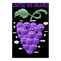 United We Grapes posters