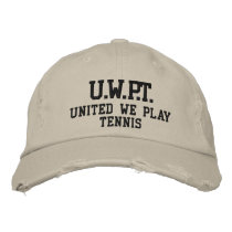 UNITED WE PLAY™ TENNIS embroidered hats by UnitedWeCollection UNITED WE PLAY™ TENNIS embroidered hats