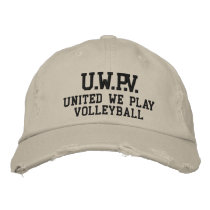 UNITED WE PLAY™ VOLLEYBALL embroidered hats by UnitedWeCollection UNITED WE PLAY™ VOLLEYBALL embroidered hats