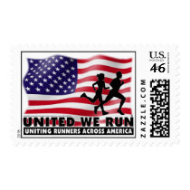 UNITED WE RUN®  Postage Stamp